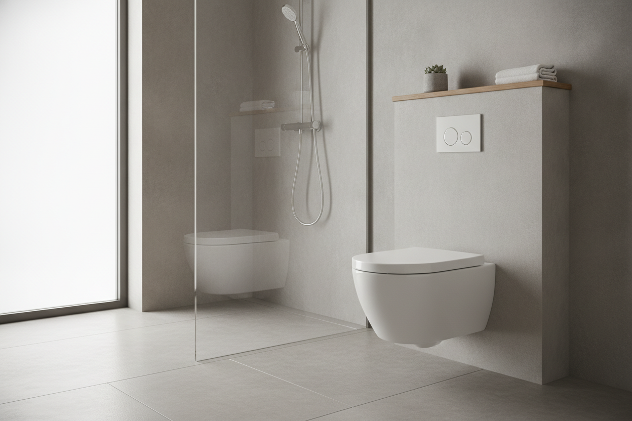 Væghængt toilet med cisterne: En moderne og pladsbesparende løsning